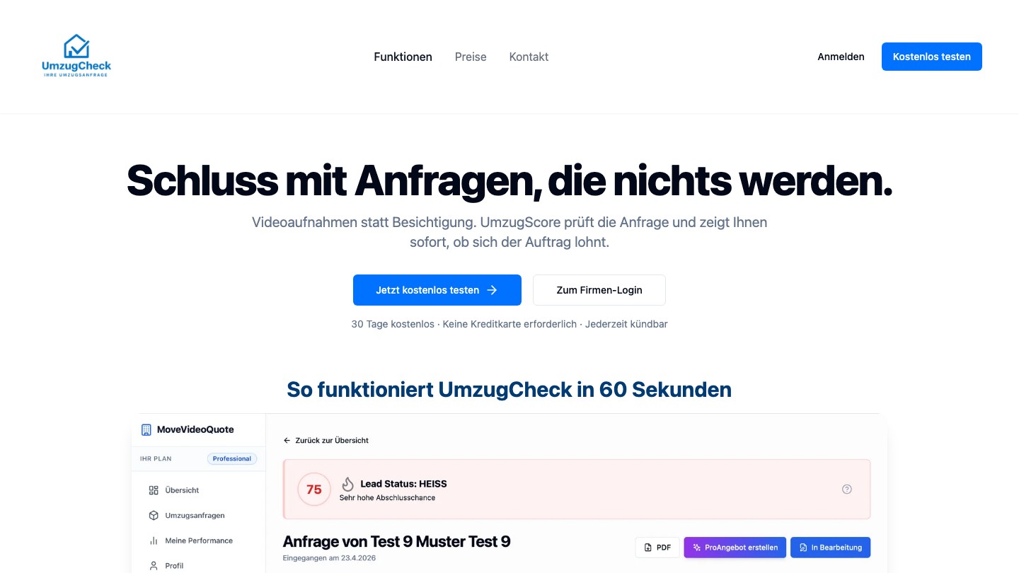 UmzugCheck Platform