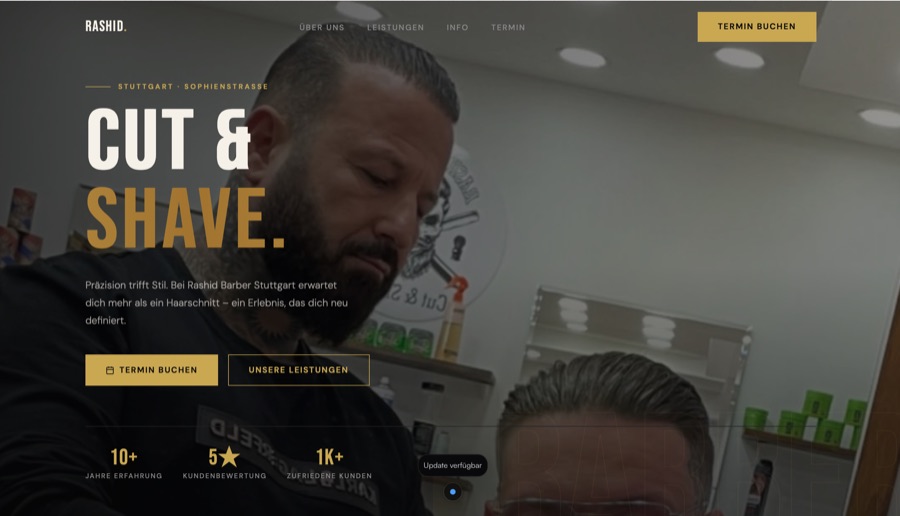 Website Rashid Barber – Barbershop Stuttgart